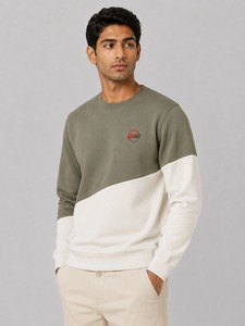 Sweat-shirt classique en mélange de coton doux avec doublure polaire pour homme, col rond, manches longues, pull décontracté pour la course, l'entraînement et le sport - Product Image 4