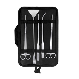 Kit d'outils d'aquascaping en acier inoxydable 5 pièces, pinces, ciseaux et outils pour substrat pour plantes aquatiques - Product Image 1