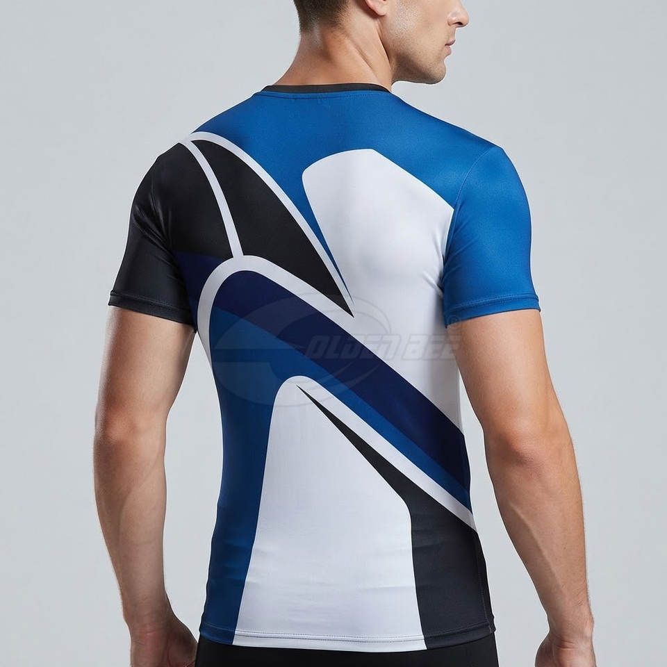 Low MOQ Men Athletic Workout Rash Guard Sleeve Lightweight Stretch ...