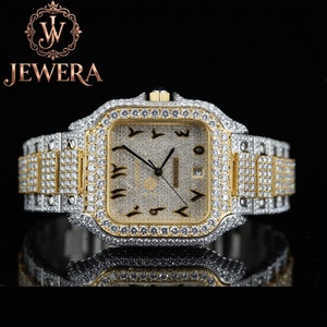 JEWERA Luxury Men's Chronograph Watch 41mm Case Stainless Steel Band Sapphire Crystal Mechanical Movement Analog Display Date - Product Image 1