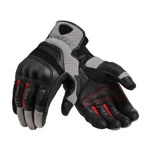 Gants de moto sportifs en cuir robustes, paume renforcée, protection des articulations, respirants, compatibles écran tactile - Product Image 4