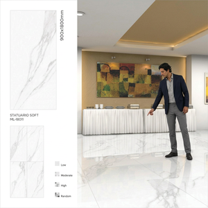 Carreaux en porcelaine émaillée Royal Onyx Verde 900x1800mm 12mm d'épaisseur, finition mate, antidérapants, résistants aux acides, pour murs et sols décoratifs - Product Image 5