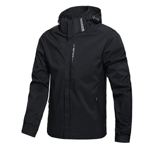 Unisex Hooded Zipper Soft Shell <b>Racer</b> <b>Jacket</b> Waterproof Windproof Breathable Polyester Outdoor Hiking Regular Fit Solid Color - Product Image 1