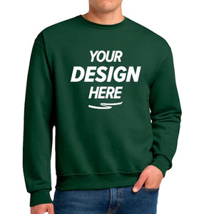 Sweat-shirt à col rond pour homme, style urbain hip-hop, personnalisable avec logo imprimé en mousse, vierge, épais, pull-over pour homme - Product Image 1