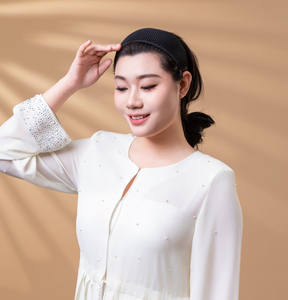 Corona <span class=keywords><strong>Taj</strong></span> para Hiyab, Accesorios para el Cabello Antideslizantes y Sin Estrés, para Todos los Tamaños de Cabeza, Pañuelo para la Cabeza Impreso en 3D, Gorro Interior - Product Image 3
