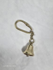 Porte-clés vintage en laiton avec mousqueton, breloque nautique classique en bois et métal pour clés - Product Image 4