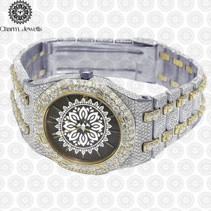 Montre de luxe Charm Jewels en acier inoxydable, mouvement mécanique, fermoir déployant unisexe, bracelet 20 mm, cadran 40 mm, étanche 10 bars - Product Image 5