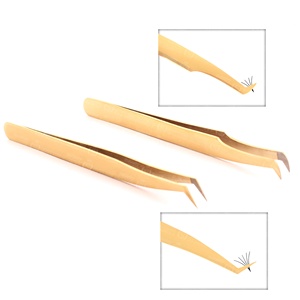 Pince à cils de haute qualité de conception léopard facilement ramasser les cils fins pince à épiler en acier inoxydable à pointe de fibre de haute précision - Product Image 5