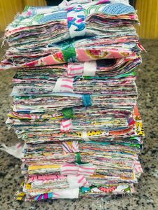 100% Cotton Kantha Scrap <b>Strips</b> Made Recycled 2.5 Inch Washable Printed Cotton <b>Fabric</b> Sewing Craft DIY Home Decor Textile Art - Product Image 6