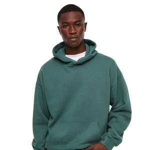 Sudaderas con Capucha Color Verde Oscuro al por Mayor 2026, Logotipo Personalizado, Tela 100% Algodón, Corte Holgado, Transpirables, para Hombre - Product Image 3