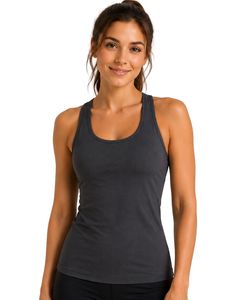 Camiseta sin mangas de yoga para mujer, transpirable, estilo racerback, para gimnasio, fitness, entrenamiento, ropa deportiva, chaleco deportivo, camisa. - Product Image 1