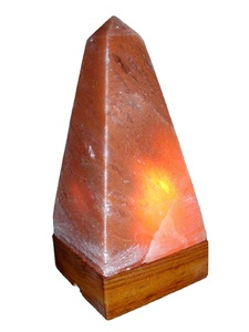 Lampe de sel USB de forme irrégulière, en matériaux organiques, écologique, design artisanal, couleur rose, nouveauté Noël, soulage les allergies - Product Image 2