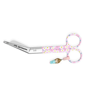 Ciseaux à bec de canard manuels en acier inoxydable avec motif marguerites sur fond rose – Coupes rapides et précises pour usage hospitalier - Product Image 6