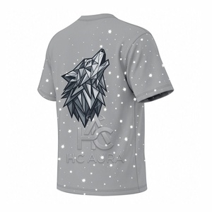 Camiseta de Hombre con Estampado de Galaxia y Estrellas, Color Gris, Sostenible, Talla Grande, Diseño Cósmico, Manga Corta, Estilo Urbano, Nueva Llegada, Tendencia - Product Image 2