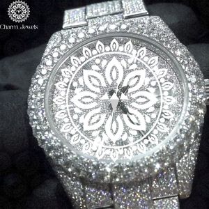 Charm_Jewels Luxury Stainless Steel Bracelet 20mm <b>Diamond</b> Paved Folding Clasp Men's Fashion Jewelry - Product Image 2