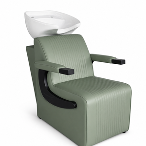 Fauteuil de Barbier Moderne Hydraulique, Chaise de Coiffure Rembourrée avec Repose-Pieds pour Salon de Coiffure - Product Image 3