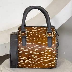 Sacs de voyage Speedy en cuir imprimé cerf, faits main, de qualité supérieure, style western, sacs à bandoulière unisexe, sacs de week-end - Product Image 2