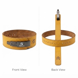 Ceintures de musculation en cuir de vachette avec logo personnalisé - Boucle réglable antidérapante, protection avancée pour l'entraînement en salle de sport avec le meilleur service OEM - Product Image 4
