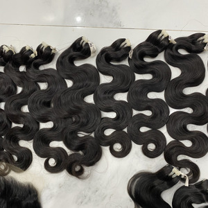 12a Brazil tóc bó giá rẻ sóng cơ thể màu sắc tự nhiên Remy lớp biểu bì phù hợp tóc con người dệt phần mở rộng - Product Image 4