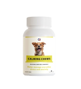 Suplemento Natural y Orgánico para Perros y Gatos, Masticables Suaves Calmantes, Marca Privada ODM, para Cachorros, Alivia el Estrés por Separación y Ladridos - Product Image 1