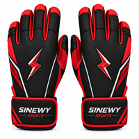 Gants de frappe SINEWY noirs et verts en cuir PU respirant avec support de poignet et fermeture auto-agrippante unisexe pour adulte, entraînement et compétition, droit/gauche