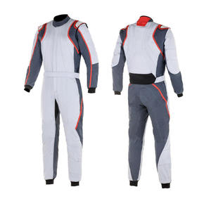 Traje de carreras de karts con bordado de logotipo personalizado, a prueba de viento, talla grande, ropa deportiva transpirable, conjunto de kit de karting - Product Image 1