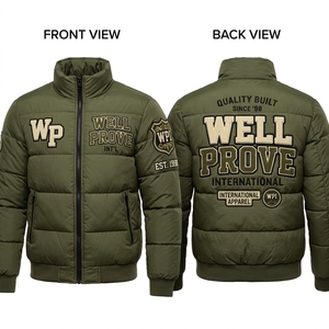 Custom Logo <b>Red</b> Bomber <b>Jacket</b> 300gsm Polyester Camouflage Pattern Windproof <b>Waterproof</b> Embroidered Patch Warm Outerwear Unisex - Product Image 6
