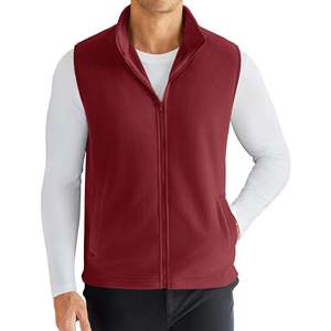 OEM Factory Direct Sale Men's Polar Fleece <b>Vest</b> Lightweight Sleeveless Zip Up Jacket Casual Outerwear Outdoor Golf <b>Vests</b> - Product Image 1