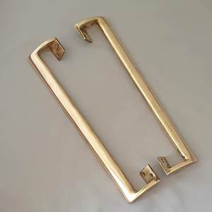 Modern Brass Leaf Cabinet Door Handles <b>Gold</b> Finish Decorative Wardrobe <b>Drawer</b> <b>Pulls</b> Luxury Furniture Hardware Handle Set - Product Image 3