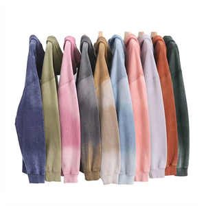 Sweat à capuche zippé personnalisé OEM pour homme, femme et unisexe, en molleton de coton à manches longues, décontracté, brodé, uni, teint, coupe oversize - Product Image 1
