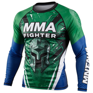 Camiseta de Compresión de Nailon de Primera Calidad con Diseño Sublimado, para Gimnasio, Fitness, Surf, Buceo - Product Image 1