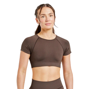 Top Deportivo Corto sin Costuras para Mujer, Transpirable, Elástico, para Yoga, Ejercicio, Gimnasio, Entrenamiento, Ropa Deportiva Cómoda y de Alto Rendimiento - Product Image 3