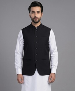 Gilet formel traditionnel ethnique d'été sans manches pour homme, multi-poches, confortable, imperméable, coupe-vent et respirant - Product Image 3