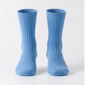 Calcetines de punto transpirables para mujer, de lana y nailon, suaves, cálidos, que absorben la humedad, informales, para caminar a diario, duraderos, en pares de colores personalizados - Product Image 1