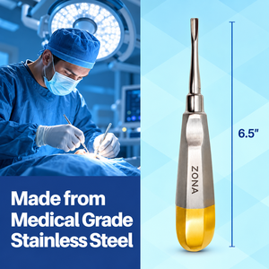 Half Gold Dental Elevator Stainless Steel <b>Octagonal</b> Handle Root Tooth Extraction Oral Dental Instrument CE Certified - Product Image 5