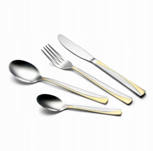 El juego de cubiertos de acero más vendido es perfecto para anfitrionas, impresionando a los invitados con su apariencia distintiva y refinada. - Product Image 1