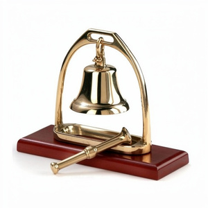 Exclusive Table Bell Durable Metal Service Bell with Clear Loud Ring Sound <b>Press</b> <b>Button</b> Design for Reception Desk - Product Image 1