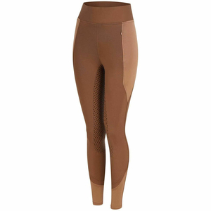 Leggings de equitación de cintura alta para mujer, transpirables, de punto, con licra, nailon, patchwork y bloques de color. - Product Image 4