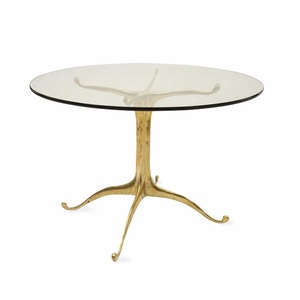 Premium Metal Coffee <b>Table</b> With Glass <b>Top</b> Modern Furniture Centerpiece For Sophisticated Home Living Room Interiors - Product Image 3