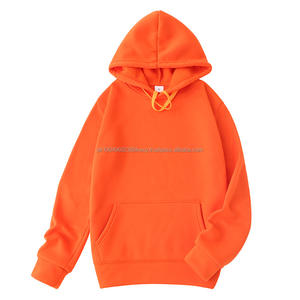 Sudadera con Capucha de Invierno para Hombre, Gruesa, 100% Algodón, Felpa, con Diseño de Cremallera, Logotipo Personalizado, Talla Grande XL, Color Sólido - Product Image 1