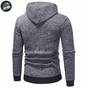 Sudaderas con Capucha para Hombre al por Mayor, Color Personalizado, Tejido Liso Teñido, de Secado Rápido, Transpirable, Mezcla de Poliéster/Algodón, Gran Venta - Product Image 5