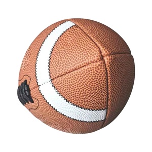 Ballon de football américain en cuir véritable de style rétro, cousu à la main, de qualité supérieure, promotionnel, vintage - Product Image 4