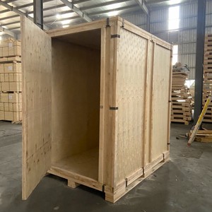 High Quality OEM/ODM Foldable <b>Wooden</b> <b>Storage</b> <b>Crates</b> From Vietnam Wholesale <b>Wooden</b> Vaults with Door Low MOQ Cheap Price - Product Image 4