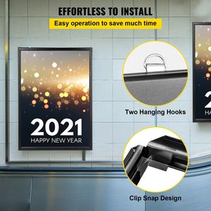 กล่องไฟ LED บาง33X24inch กรอบโปสเตอร์ภาพยนตร์สำหรับโฆษณาเมนูธุรกิจป้ายโฆษณาโปสเตอร์สแนปโปสเตอร์อลูมิเนียม - Product Image 6