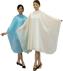Cape de barbier jetable OEM en polyester, écologique, séchage rapide, légère, avec impression de logo personnalisée, imperméable et durable - Product Image 2
