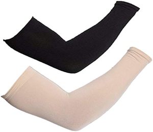 Unisex Long Sleeve Elbow Sleeves Breathable Seamless Quick Dry Polyester Cooling Sun Protection for Cycling Daily Wear - Product Image 1