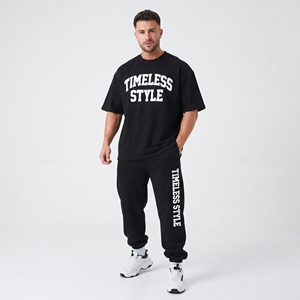 Ensemble de survêtement deux pièces pour homme : T-shirt et pantalon de sport imprimés pour l'entraînement - Product Image 1