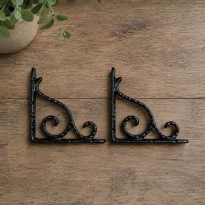 SHUBHAM Cast Iron Decorative Wall <b>Bracket</b> Metal Floating Shelf <b>Bracket</b> Antique Style Hanging Shelf Support <b>for</b> Home Decor - Product Image 5