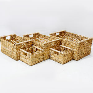 Hamper Boxes Rectangle Spa <b>Gift</b> Basket in Bulk Empty Water Hyacinth Basket Made of Willow Personalized <b>Large</b> <b>Gift</b> Hamper <b>Box</b> - Product Image 1