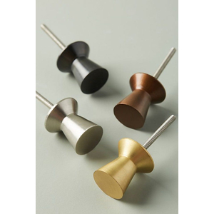 Handmade Silver And Gold Metal Cabinet <b>Knobs</b> Minimalist Durable for Storage Closet <b>Doors</b> Home Hotel Villas <b>Door</b> <b>Knobs</b> - Product Image 3